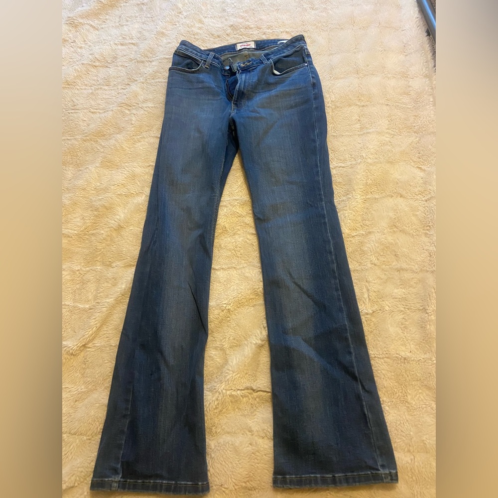 Wrangler 34 Long High Rise Bootcut Jeans